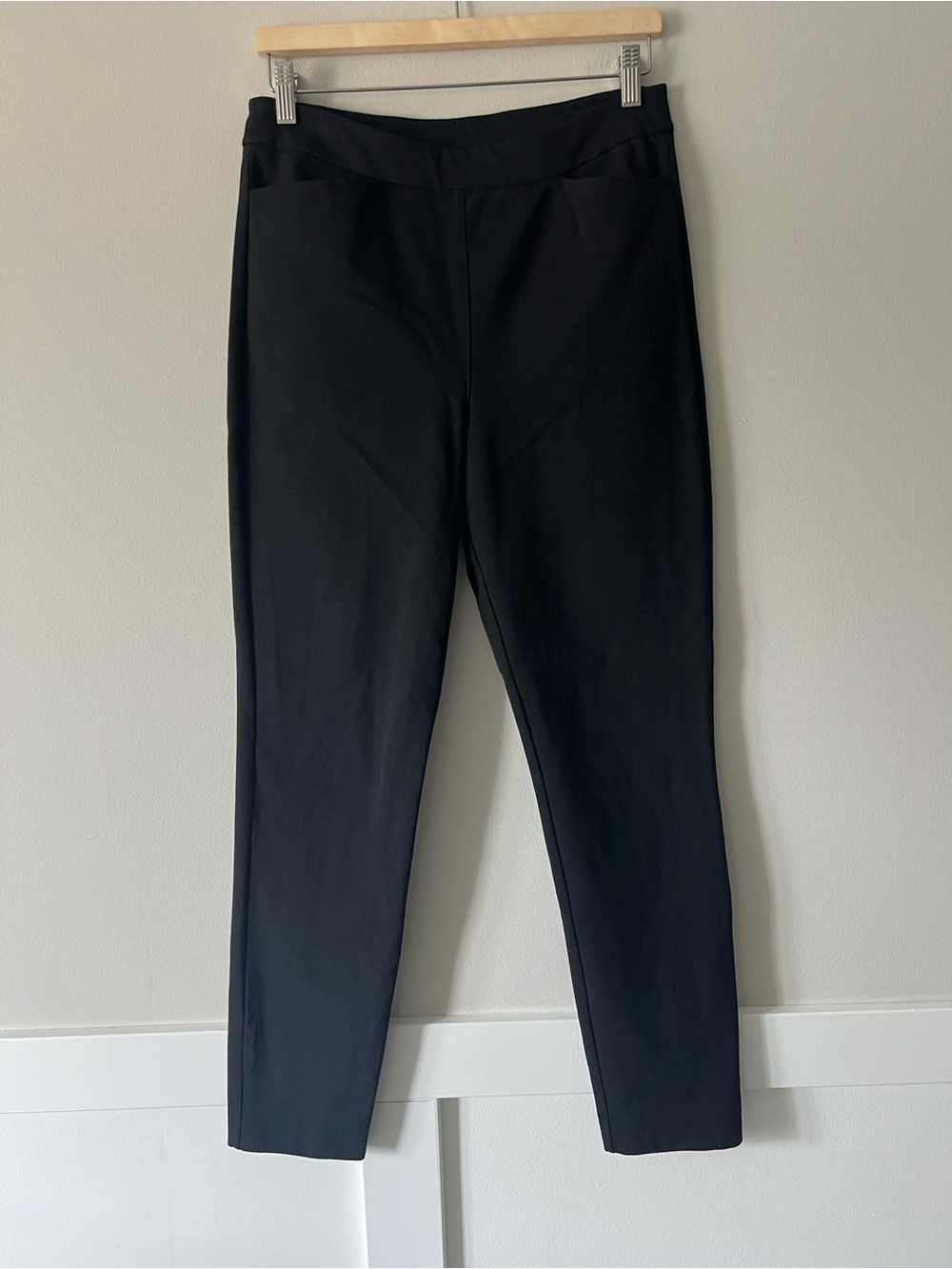 Ministry of Supply Black Kinetic Stretch Slim Ankle Work Pants Size M